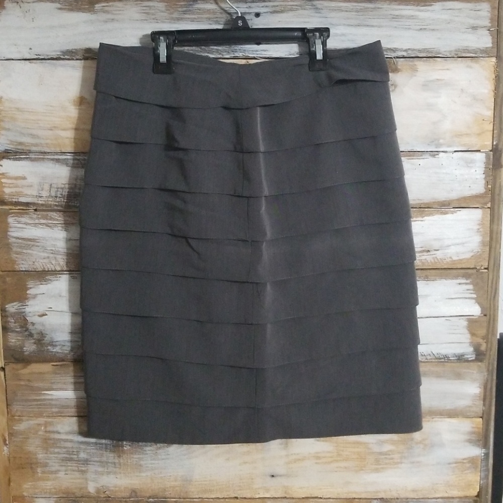 Gray layered skirt